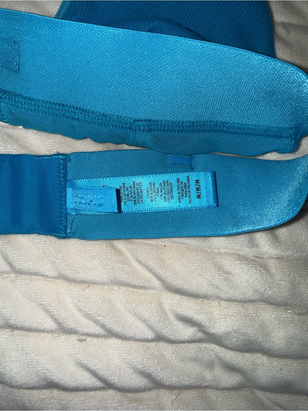 SKIMS Teal Ribbed Triangle Bralette - Picture 3 of 3